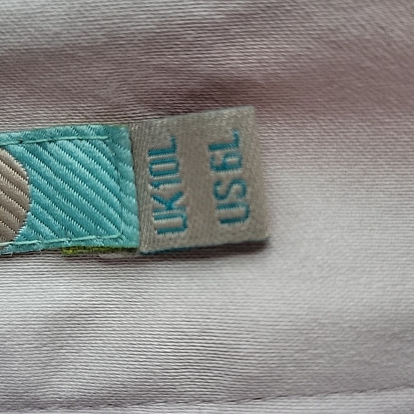 Boden Pencil Skirt Light Gray w/ Pink k Floral Print Size 6L - Picture 11 of 16